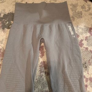 grey high waisted gymshark pants size S